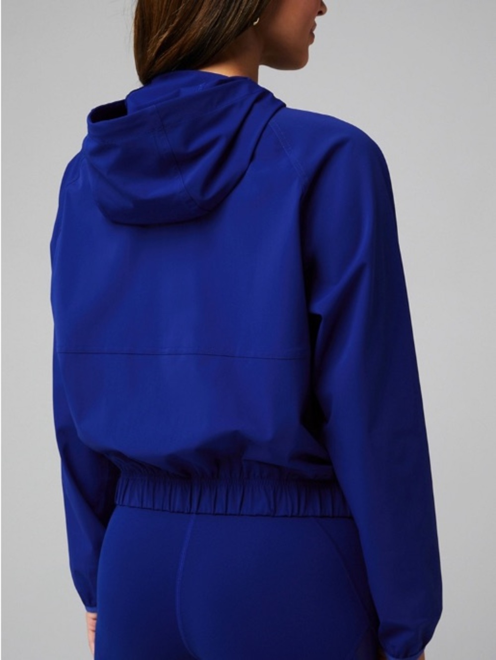 Fabletics admiral Blue Hooded Zip Jacket - Picture 2 of 5